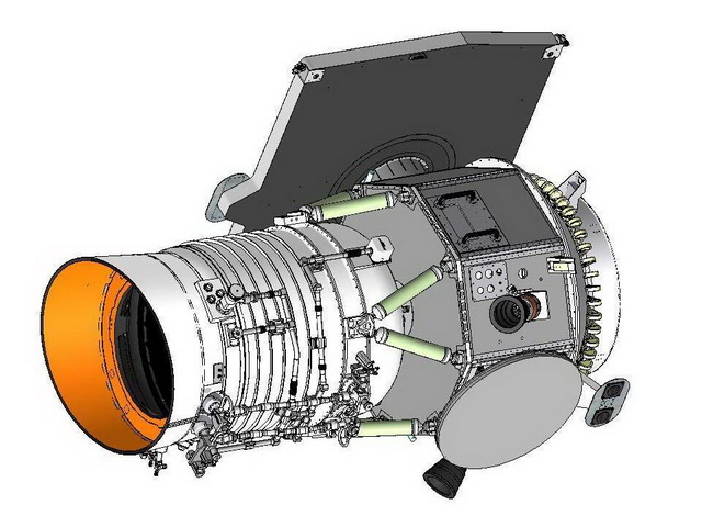 Рис. 28. Схема космического инфракрасного телескопа WISE.